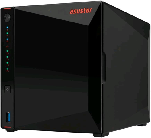 ASUSTOR AS5404T NIMBUSTOR NAS 4 BAY HDD & SSD 2.5"/3.5" INTEL CELERON N5105 2GHz RAM 4GB 2.933MHz LAN: 10,100,1000,2500 Mbit/s NERO
